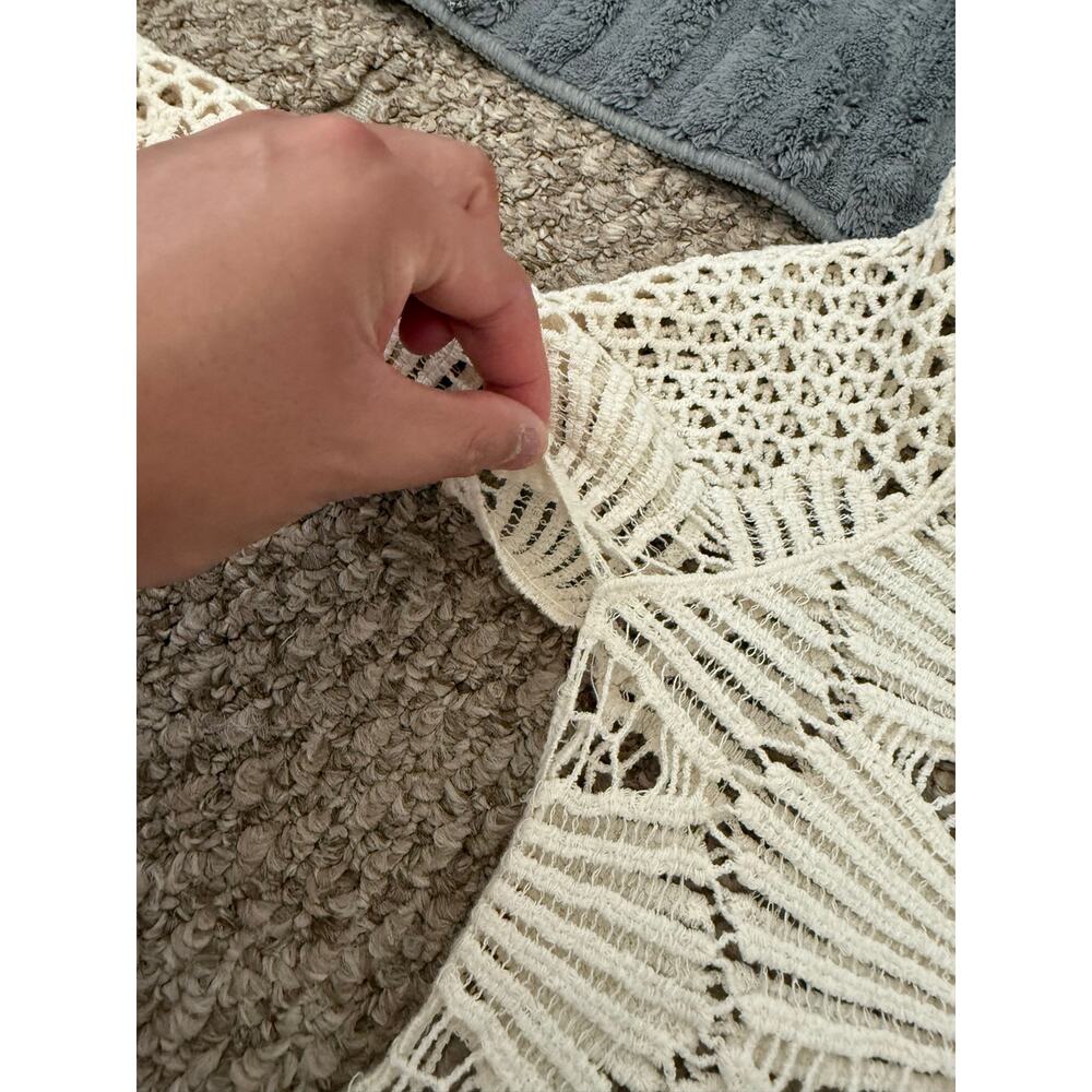 Rebellion Bohemian Chic Open Knit Seashell Sweater 100% Cotton Western Festival - Picture 8 of 8